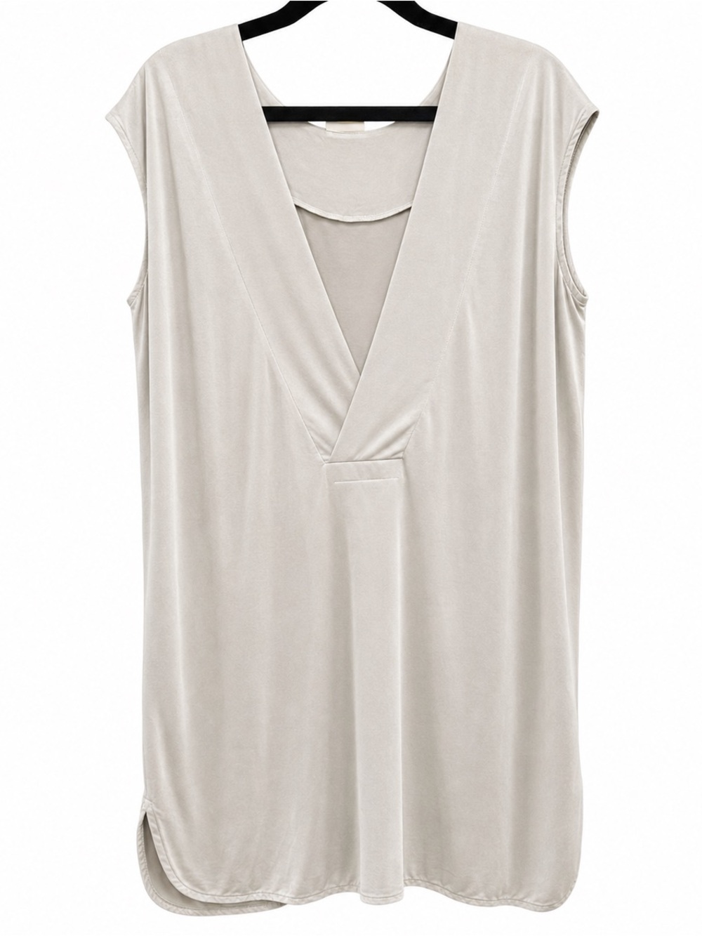 MM6 Maison Martin Margiela Sleeveless Mini Shift Dress – Light Taupe – Size L - Picture 3 of 9